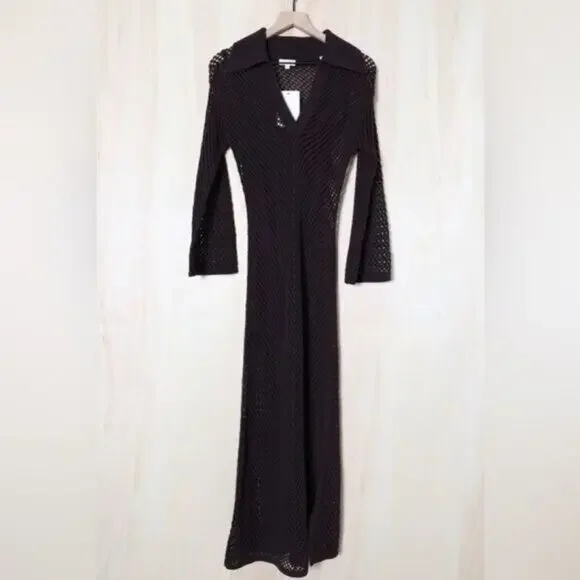 A.L.C. Brown Midi Dress - Picture 3 of 5